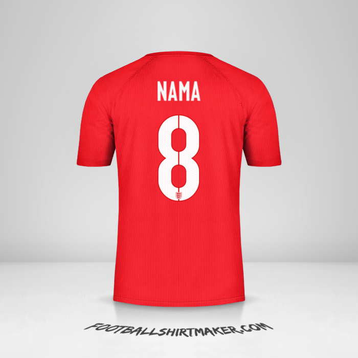 Jersey Inggris 2014/15 Alternatif -  nama - 8