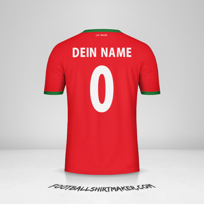 Trikot Iran 2014 II -  dein name - 0