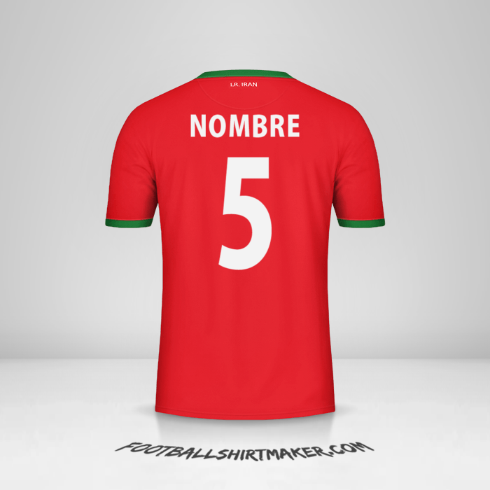 Jersey Iran 2014 Visita -  nombre - 5
