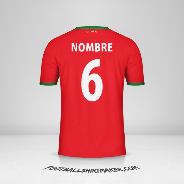 Jersey Iran 2014 Visita -  nombre - 6
