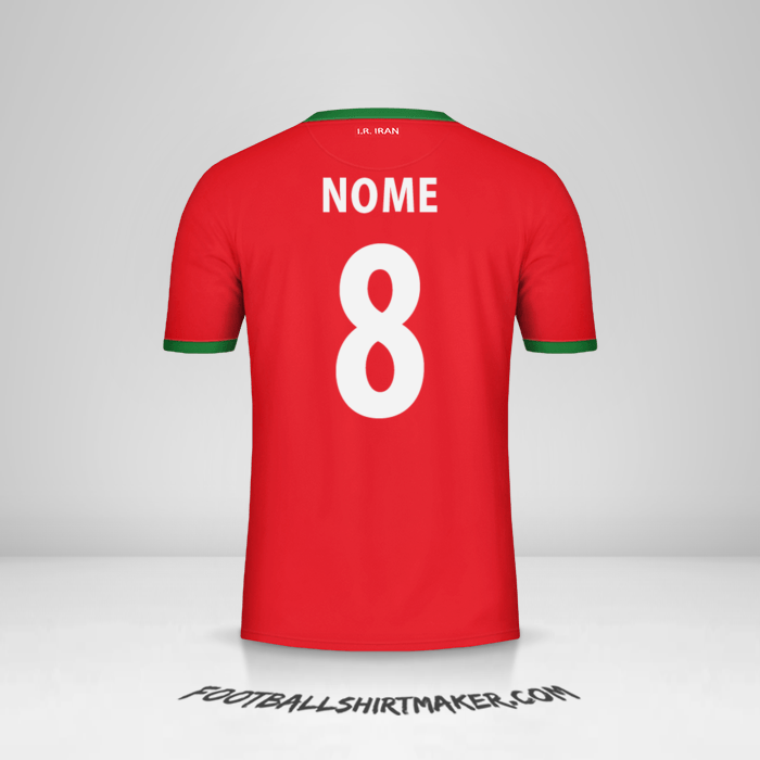 Maglia Iran 2014 Seconda -  nome - 8