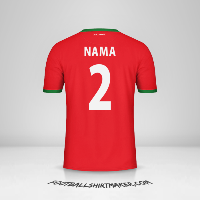 Jersey Iran 2014 Alternatif -  nama - 2