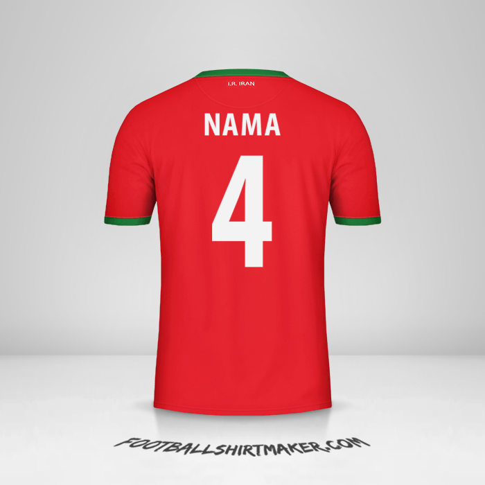 Jersey Iran 2014 Alternatif -  nama - 4