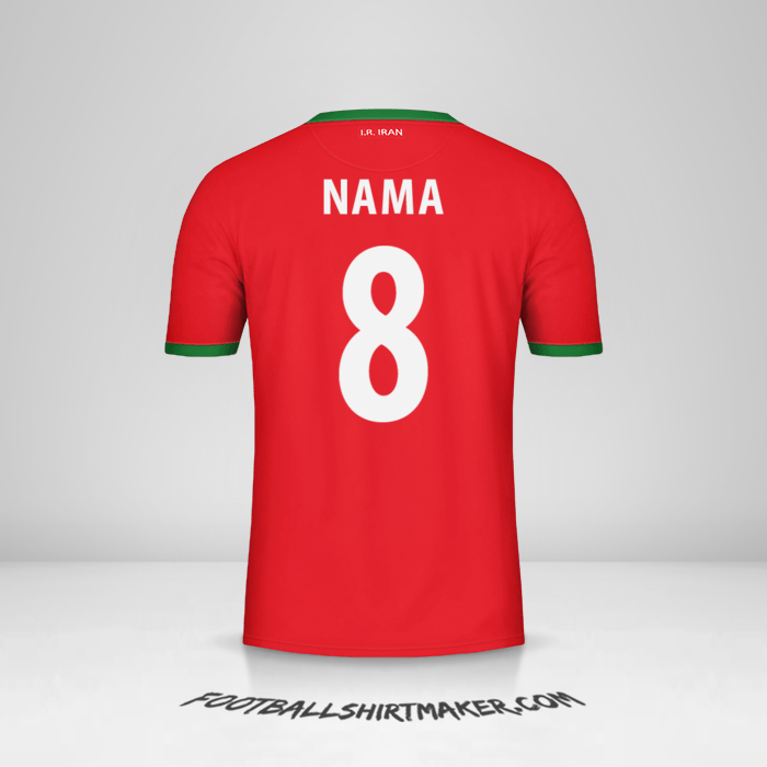 Jersey Iran 2014 Alternatif -  nama - 8