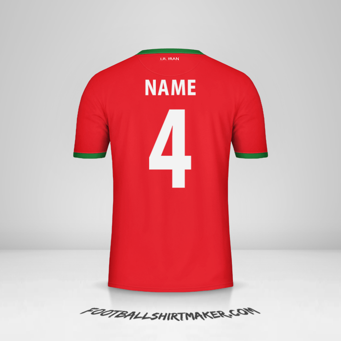 Shirt Iran 2014 Away -  name - 4