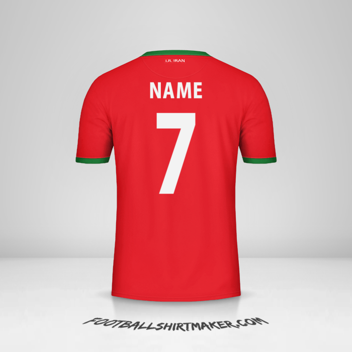 Trikot Iran 2014 Auswärts -  name - 7