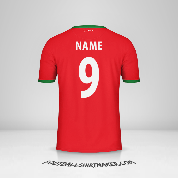 Shirt Iran 2014 Away -  name - 9
