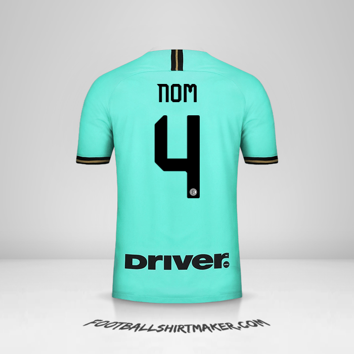 Maillot Inter 2019/20 Extérieur -  nom - 4