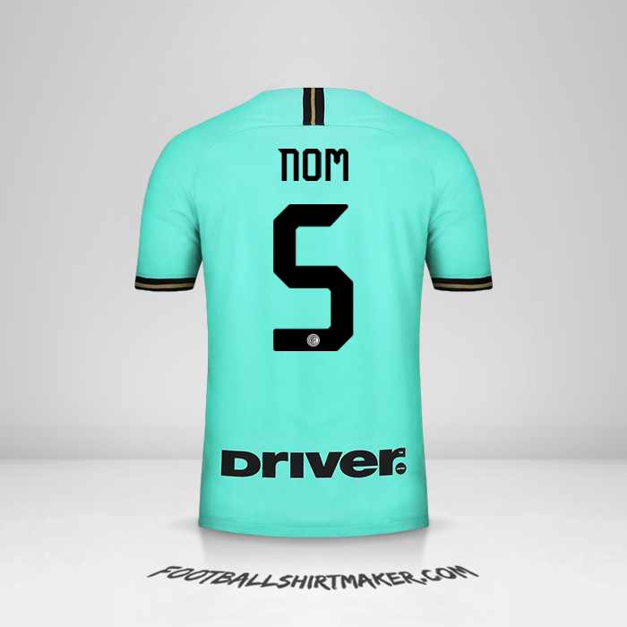 Maillot Inter 2019/20 Extérieur -  nom - 5