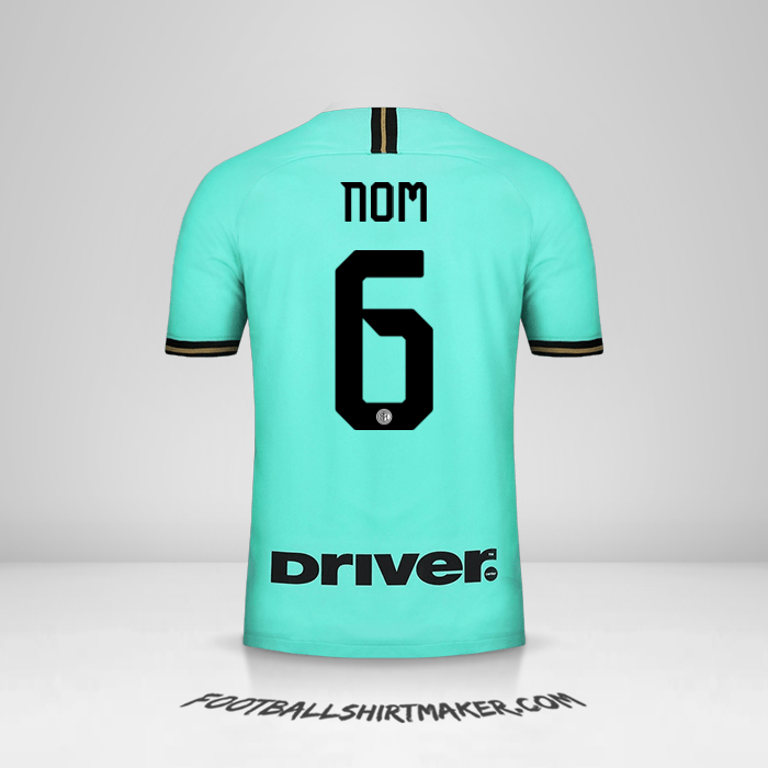 Maillot Inter 2019/20 Extérieur -  nom - 6