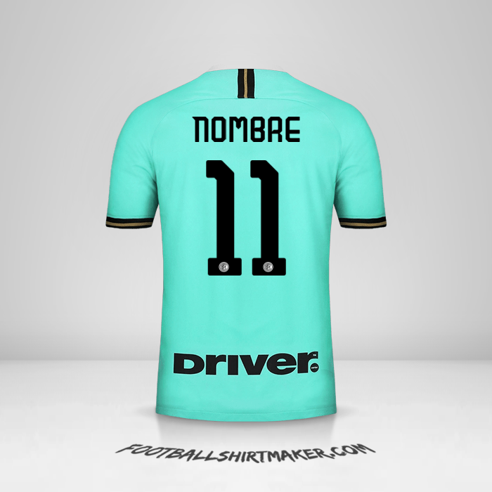 Camiseta Inter 2019/20 Visita -  nombre - 11