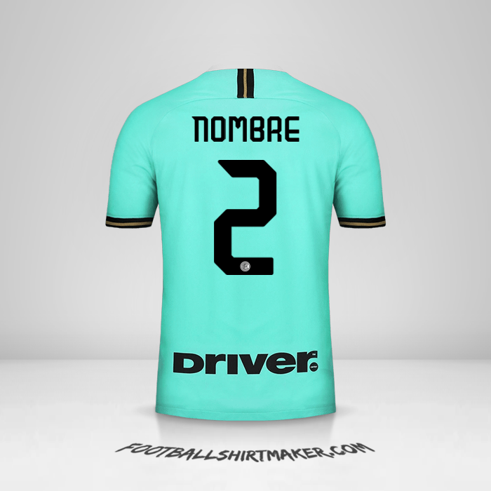 Camiseta Inter 2019/20 Visita -  nombre - 2