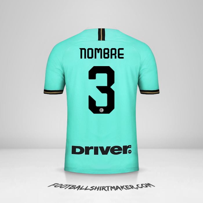 Jersey Inter 2019/20 Visita -  nombre - 3