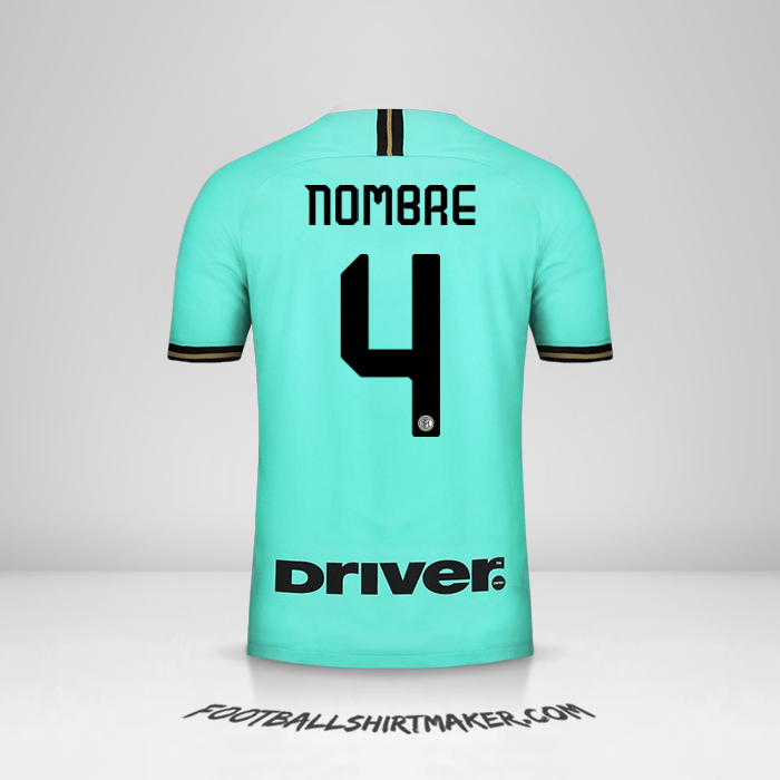 Jersey Inter 2019/20 Visita -  nombre - 4