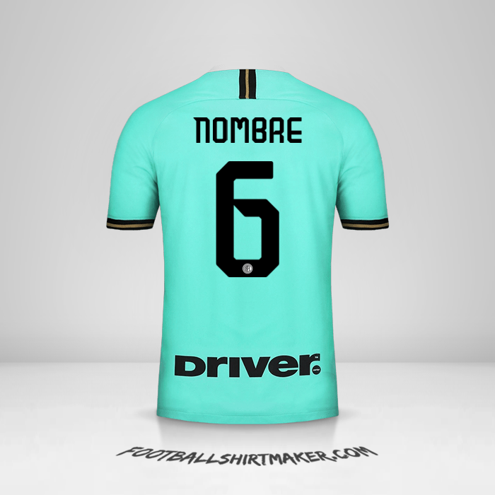 Jersey Inter 2019/20 Visita -  nombre - 6