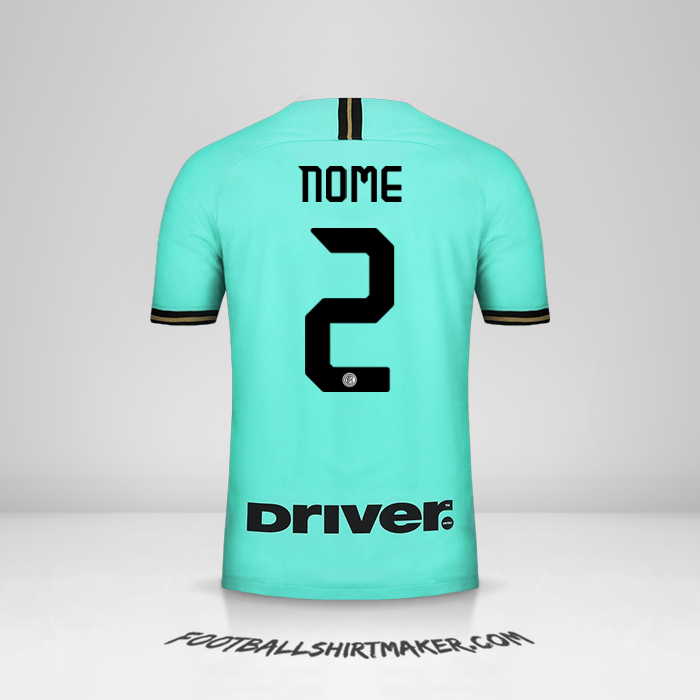 Camisola Inter 2019/20 Alternativa -  nome - 2