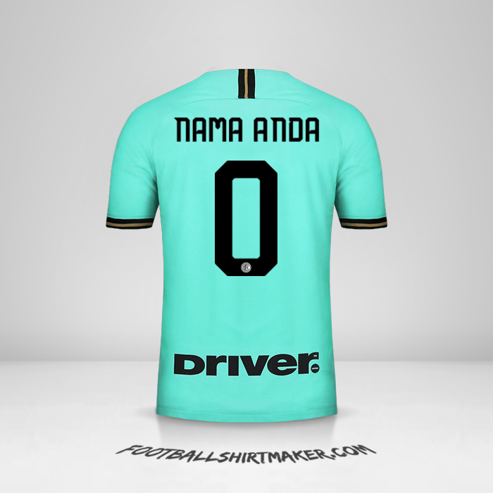 Jersey Inter 2019/20 II -  nama anda - 0