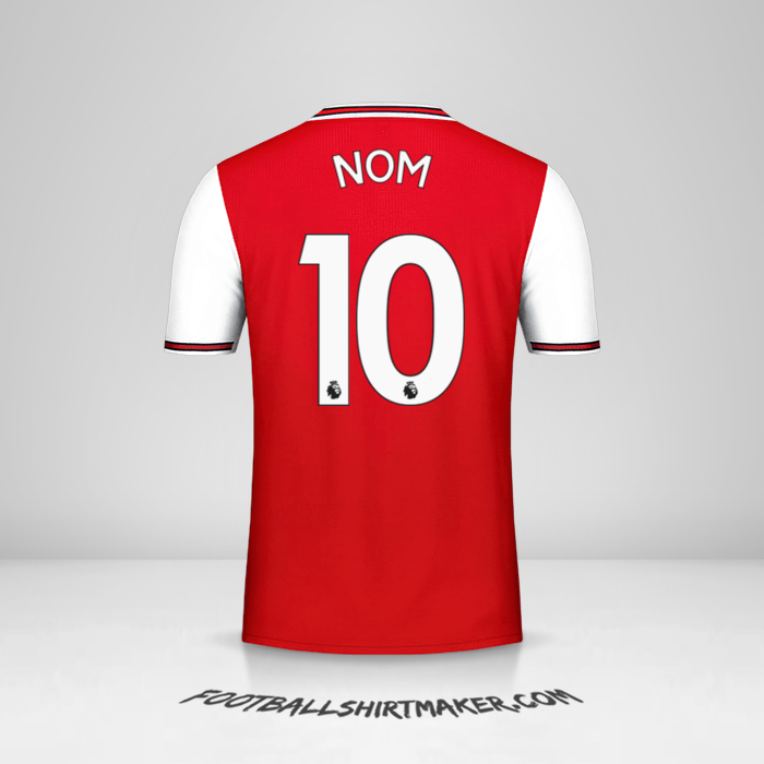 Maillot Arsenal 2019/20 -  nom - 10