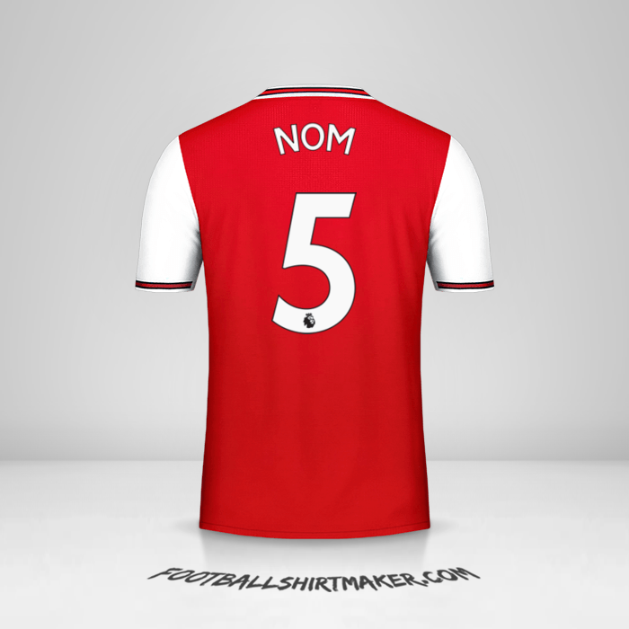 Maillot Arsenal 2019/20 -  nom - 5
