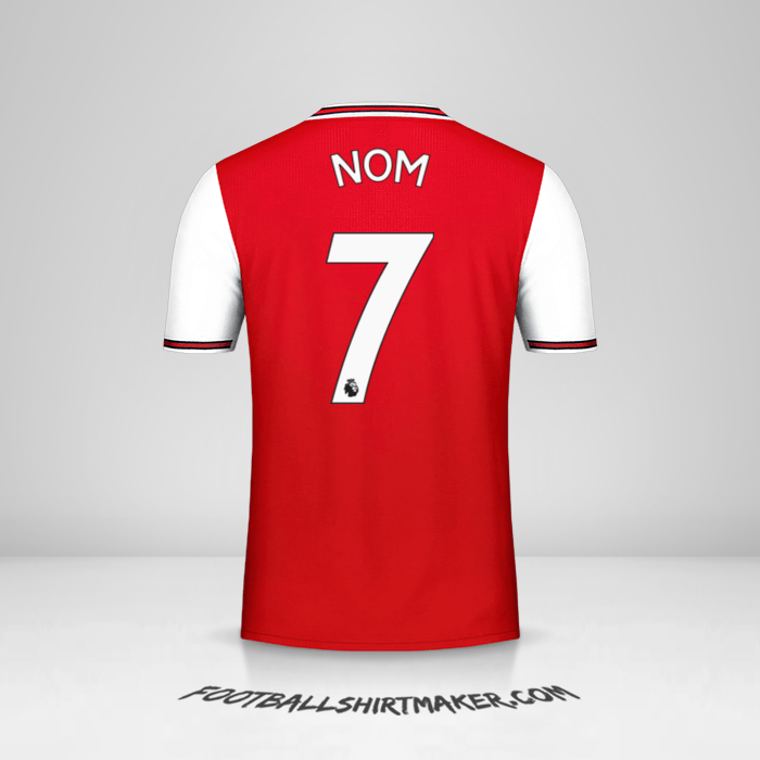 Maillot Arsenal 2019/20 -  nom - 7