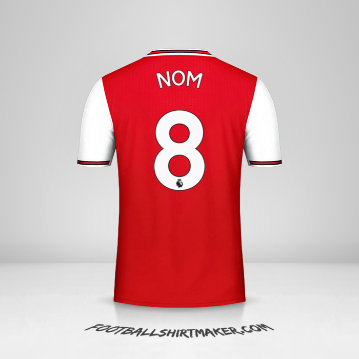 Maillot Arsenal 2019/20 -  nom - 8