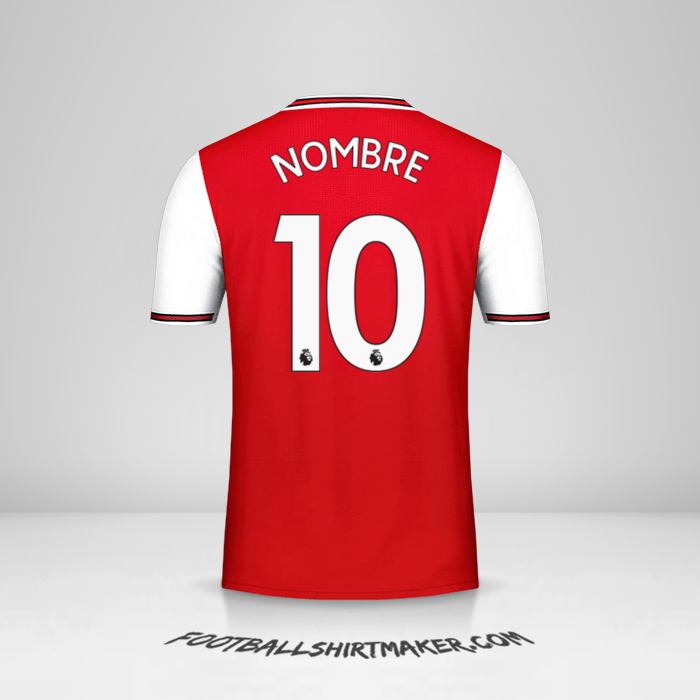 Jersey Arsenal 2019/20 -  nombre - 10