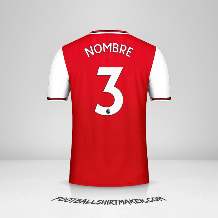 Camiseta Arsenal 2019/20 -  nombre - 3