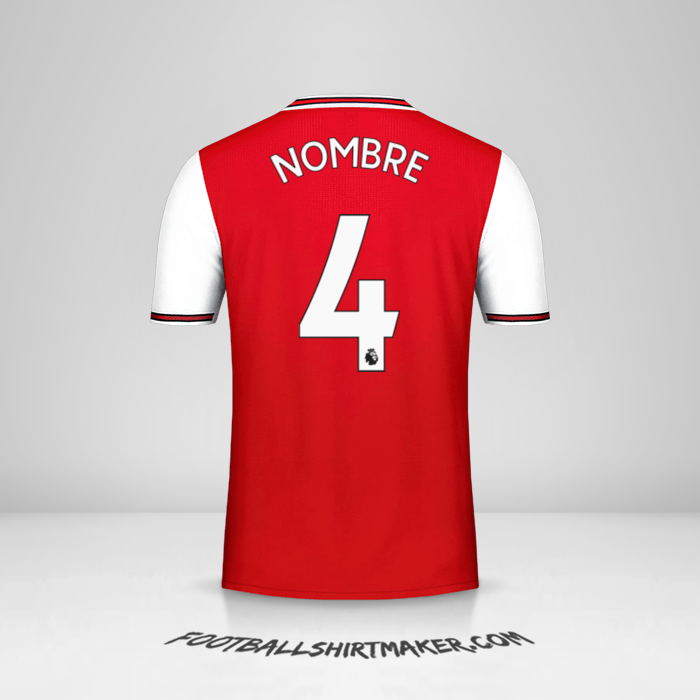 Camiseta Arsenal 2019/20 -  nombre - 4