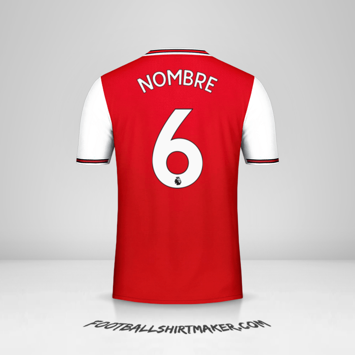 Camiseta Arsenal 2019/20 -  nombre - 6