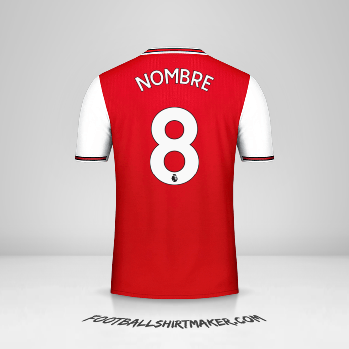 Camiseta Arsenal 2019/20 -  nombre - 8