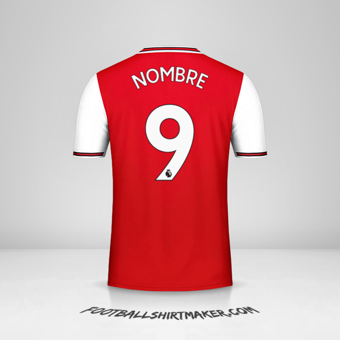 Camiseta Arsenal 2019/20 -  nombre - 9