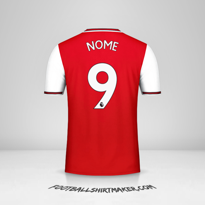 Camisola Arsenal 2019/20 -  nome - 9