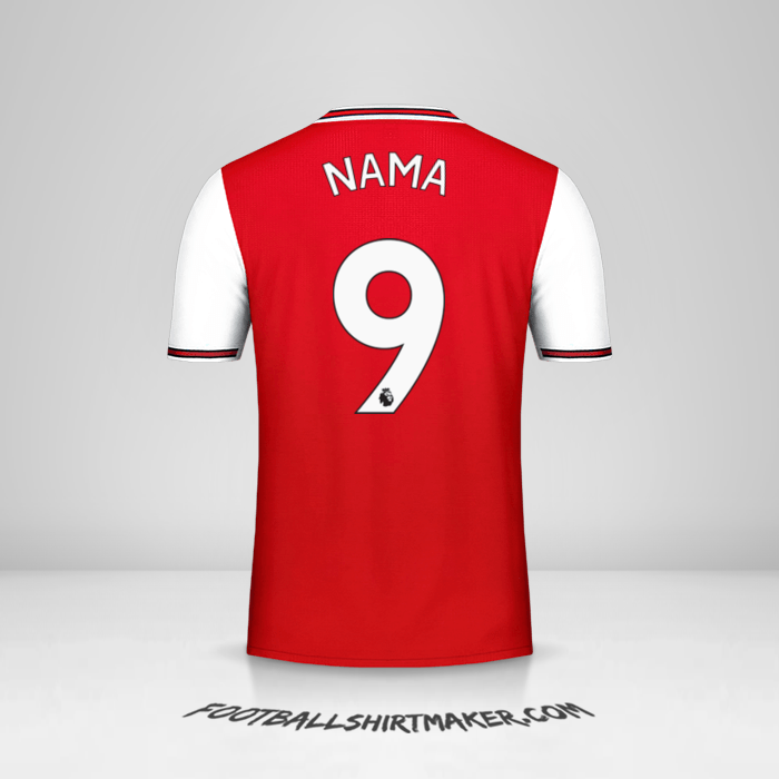 Jersey Arsenal 2019/20 -  nama - 9