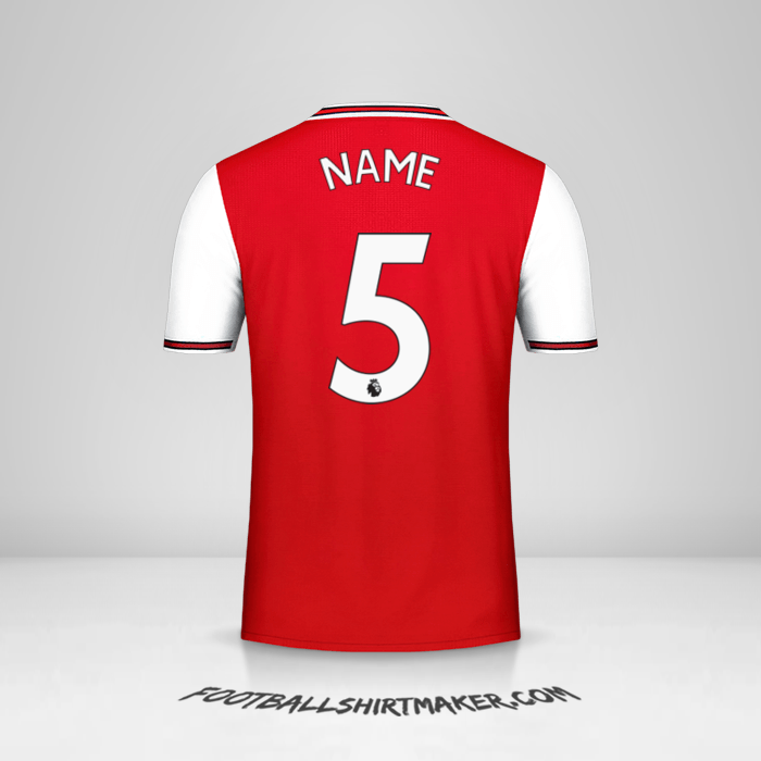Jersey Arsenal 2019/20 -  name - 5