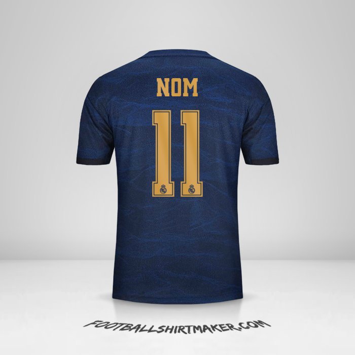 Maillot Real Madrid CF Cup 2019/20 Extérieur -  nom - 11