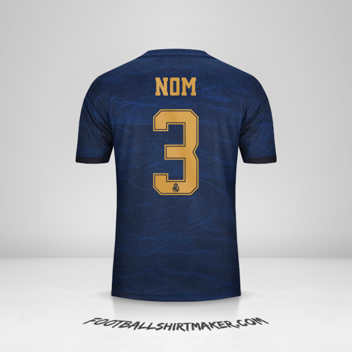 Maillot Real Madrid CF Cup 2019/20 Extérieur -  nom - 3