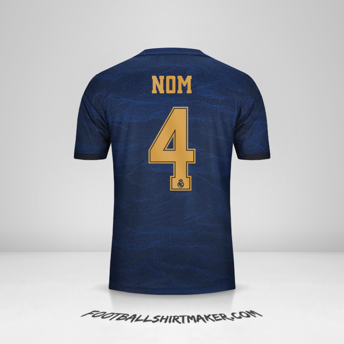 Maillot Real Madrid CF Cup 2019/20 Extérieur -  nom - 4