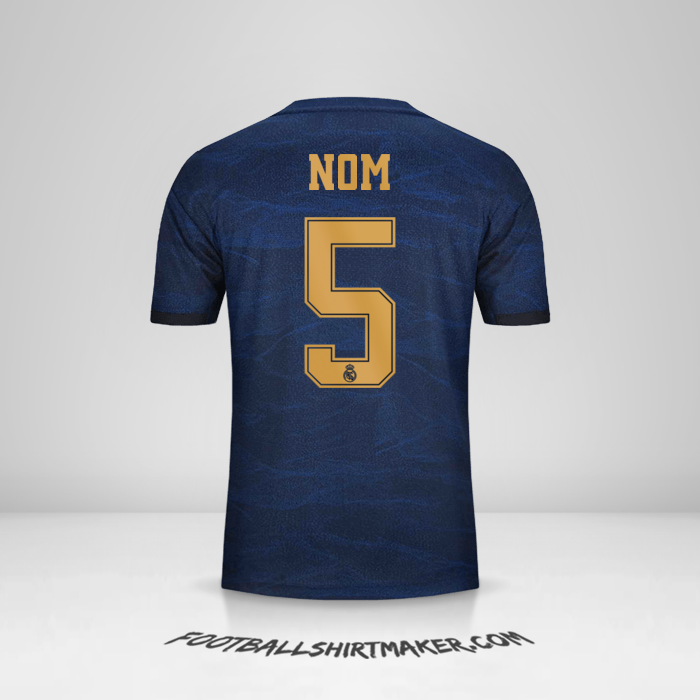 Maillot Real Madrid CF Cup 2019/20 Extérieur -  nom - 5