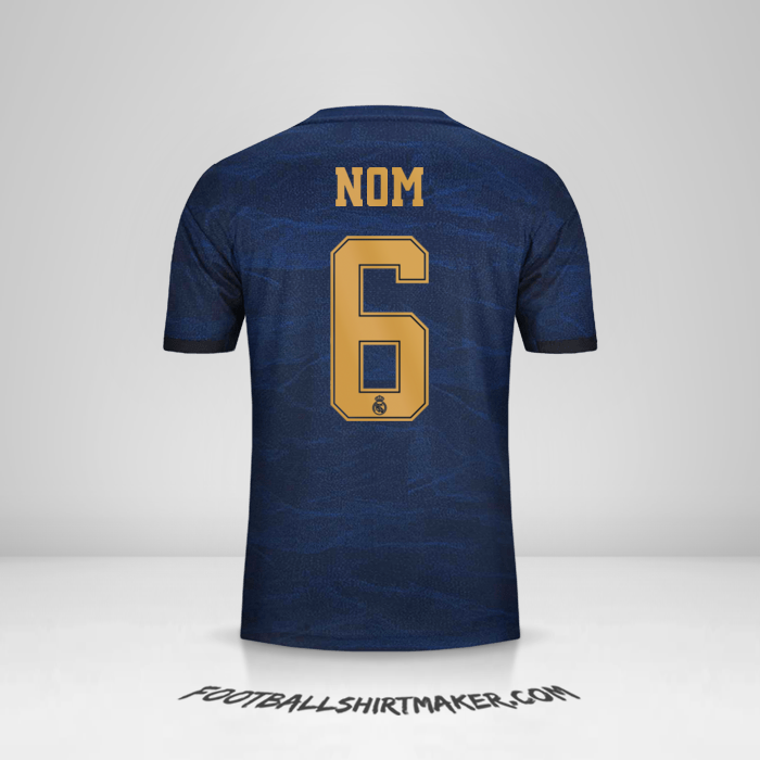 Maillot Real Madrid CF Cup 2019/20 Extérieur -  nom - 6