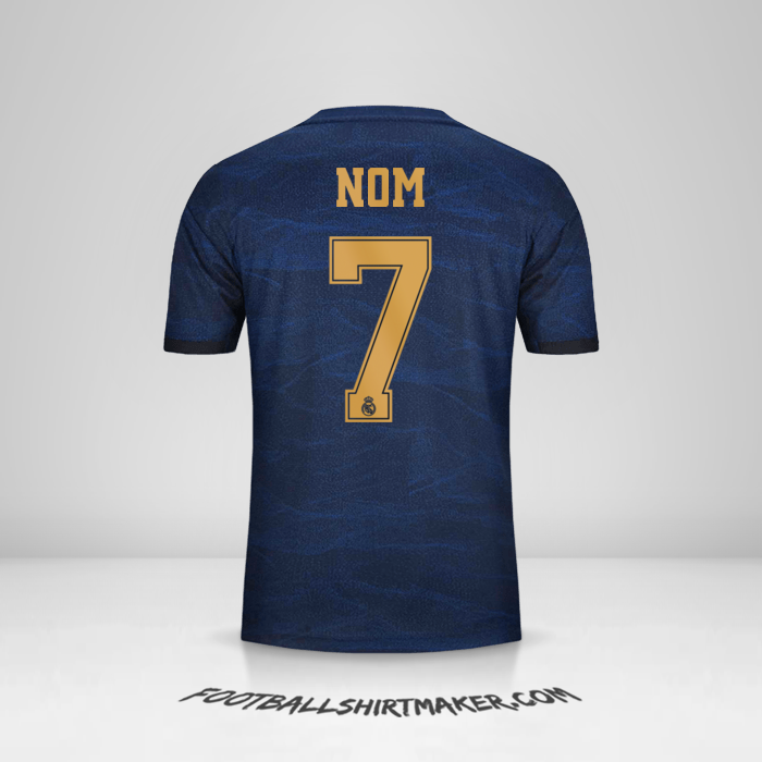 Maillot Real Madrid CF Cup 2019/20 Extérieur -  nom - 7