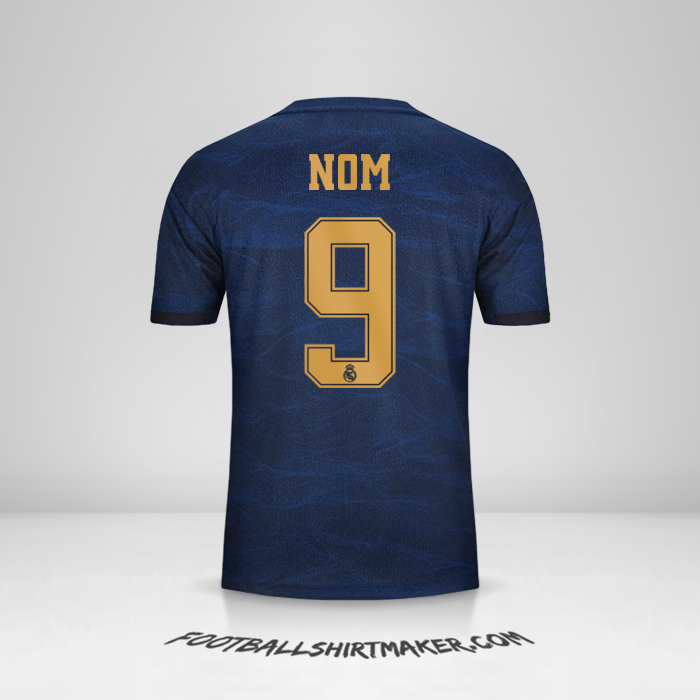 Maillot Real Madrid CF Cup 2019/20 Extérieur -  nom - 9