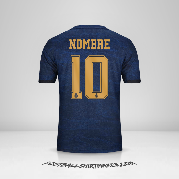 Jersey Real Madrid CF Cup 2019/20 Visita -  nombre - 10