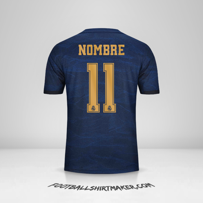 Camiseta Real Madrid CF Cup 2019/20 Visita -  nombre - 11