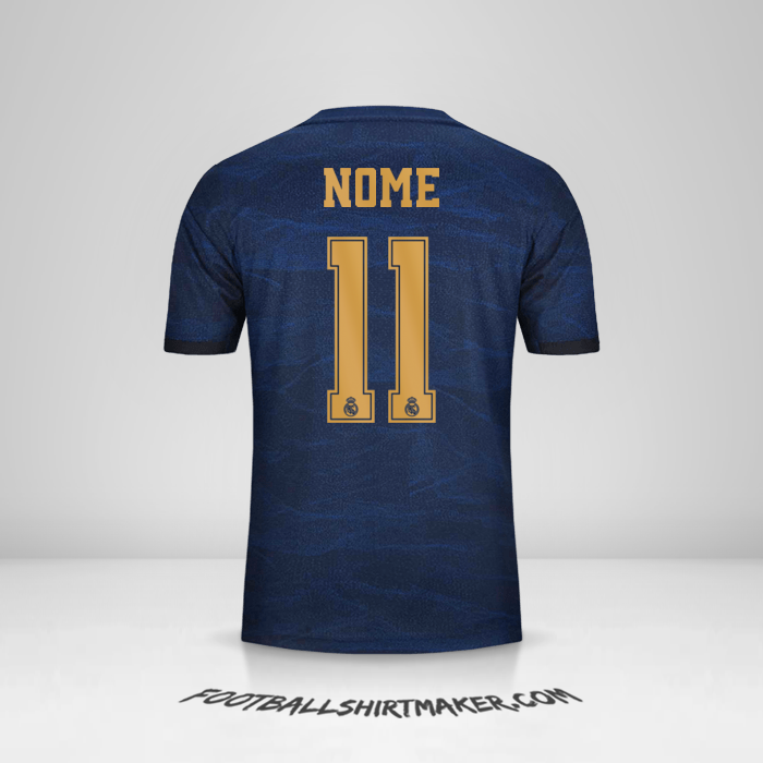 Maglia Real Madrid CF Cup 2019/20 Seconda -  nome - 11