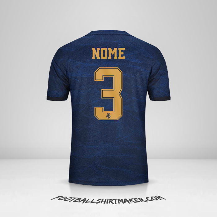 Maglia Real Madrid CF Cup 2019/20 Seconda -  nome - 3