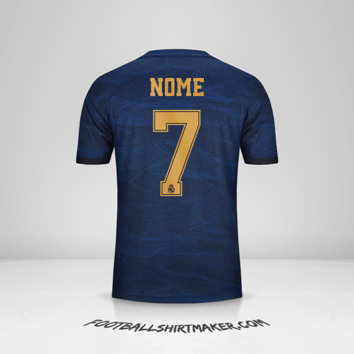 Maglia Real Madrid CF Cup 2019/20 Seconda -  nome - 7