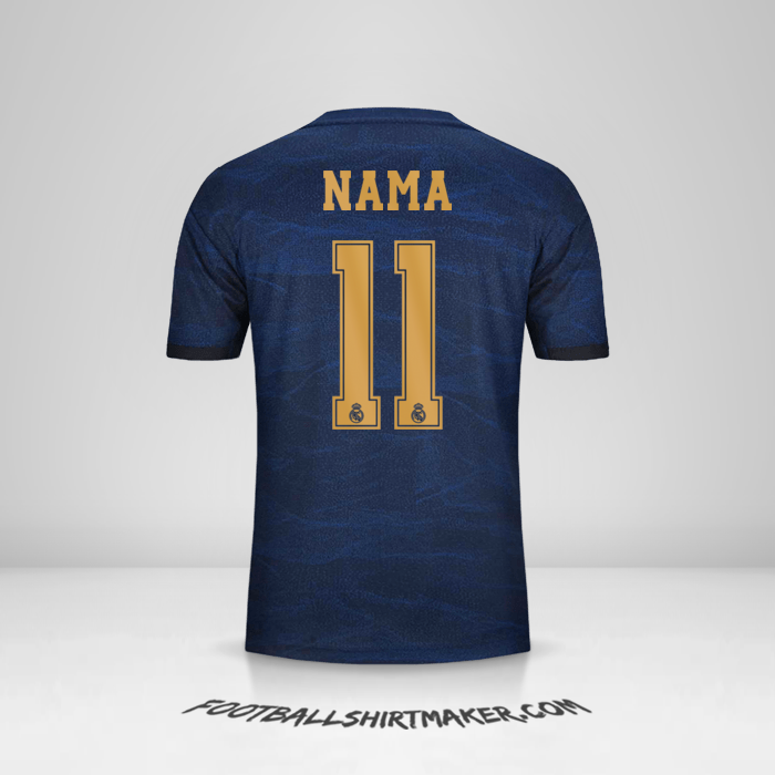 Jersey Real Madrid CF Cup 2019/20 Alternatif -  nama - 11