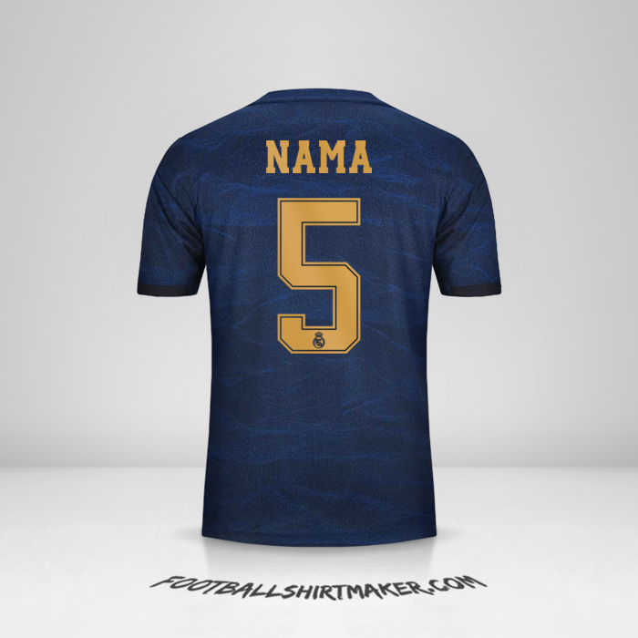 Jersey Real Madrid CF Cup 2019/20 Alternatif -  nama - 5