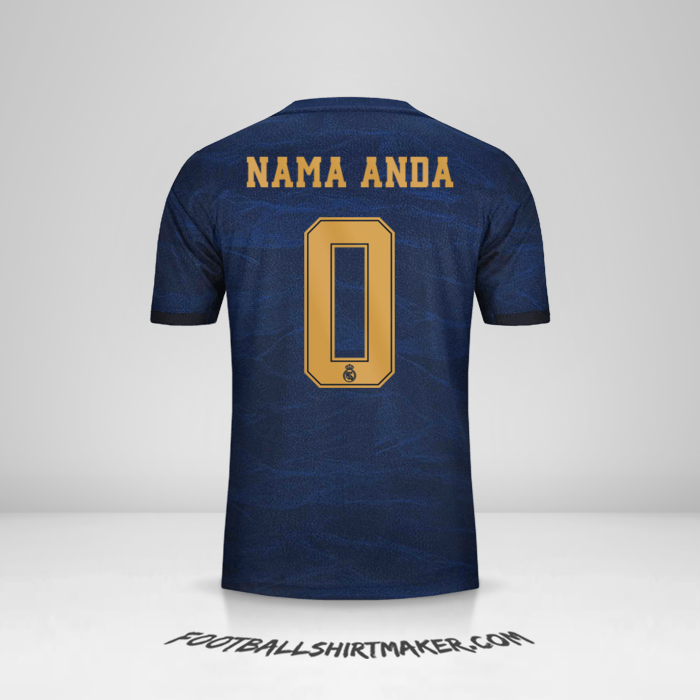 Jersey Real Madrid CF 2019/20 Cup II  -  nama anda - 0