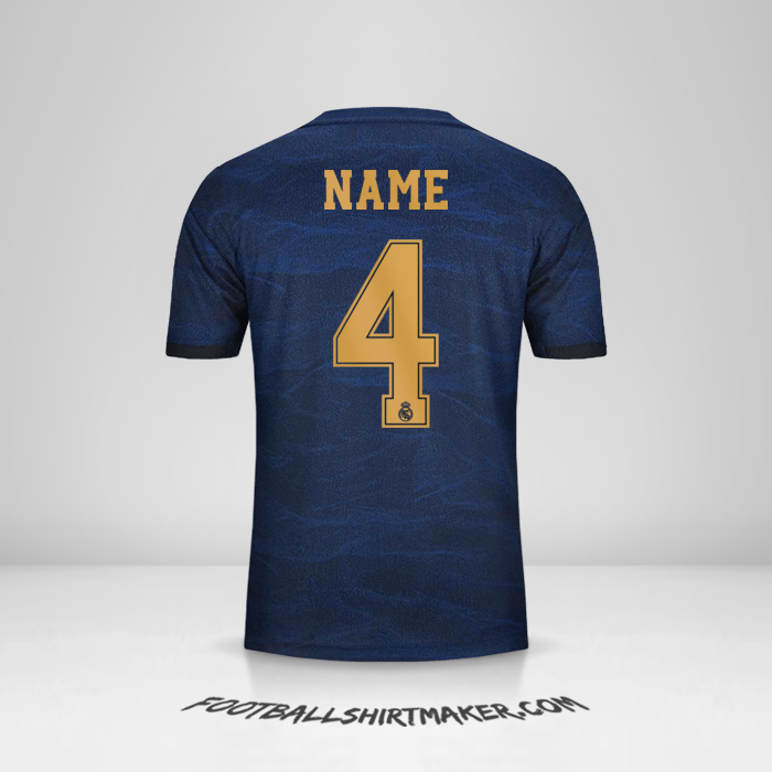 Jersey Real Madrid CF Cup 2019/20 Away -  name - 4